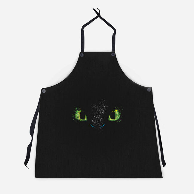 The eyes of the Dragon-unisex kitchen apron-DrMonekers