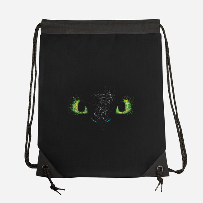 The eyes of the Dragon-none drawstring bag-DrMonekers
