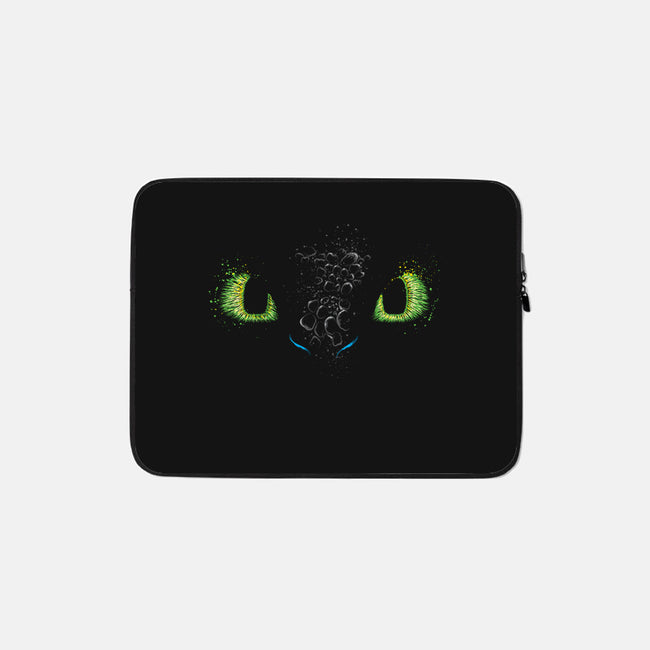 The eyes of the Dragon-none zippered laptop sleeve-DrMonekers