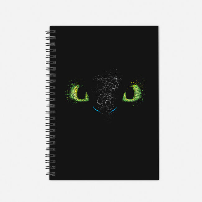 The eyes of the Dragon-none dot grid notebook-DrMonekers