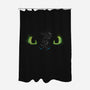 The eyes of the Dragon-none polyester shower curtain-DrMonekers