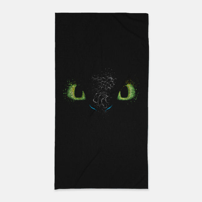 The eyes of the Dragon-none beach towel-DrMonekers