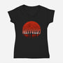 The Fellowship of the Horror-womens v-neck tee-ddjvigo