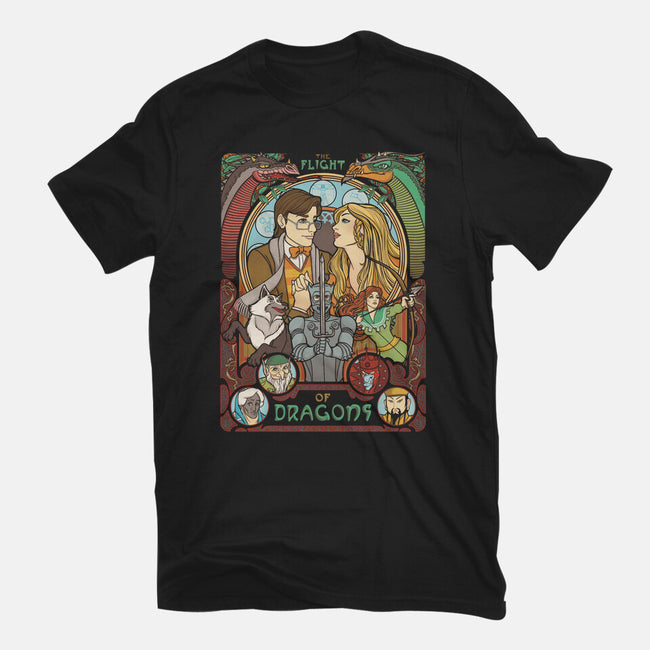 The Flight of Dragons-unisex basic tee-ursulalopez