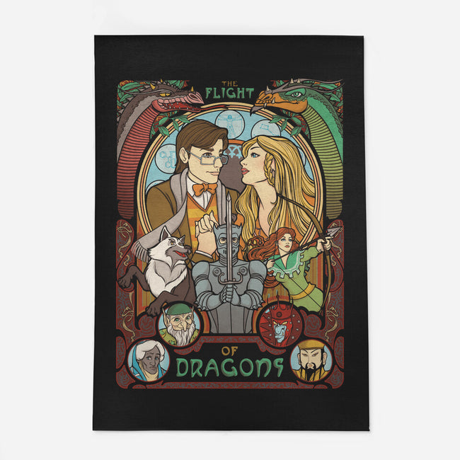 The Flight of Dragons-none outdoor rug-ursulalopez