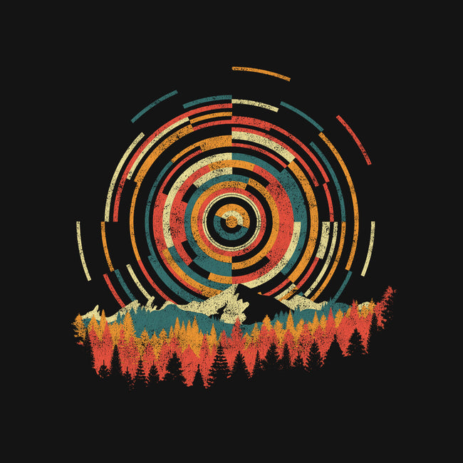 The Geometry of Sunrise-none drawstring bag-digsy