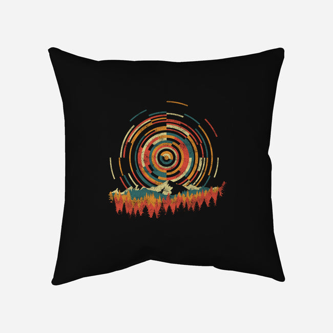 The Geometry of Sunrise-none non-removable cover w insert throw pillow-digsy