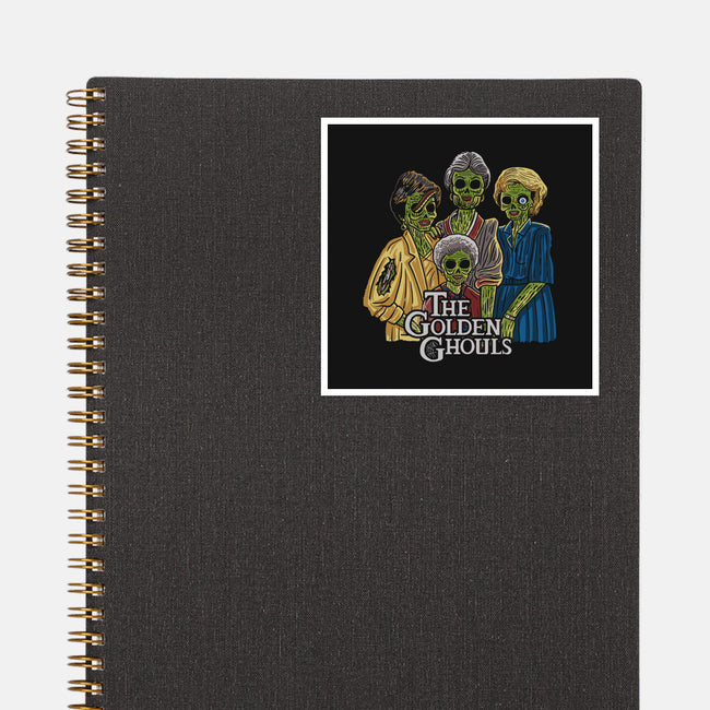 The Golden Ghouls-none glossy sticker-ibyes_illustration