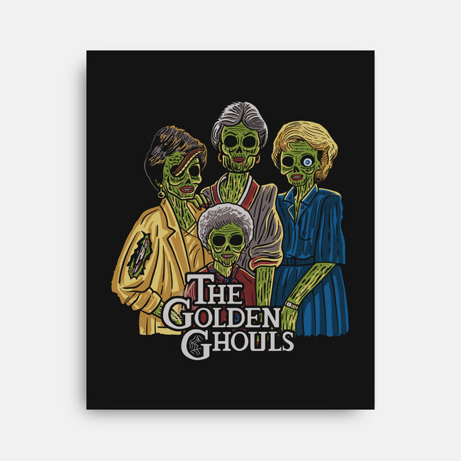 The Golden Ghouls-none stretched canvas-ibyes_illustration