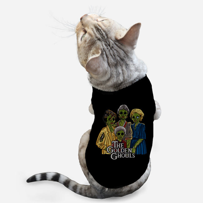The Golden Ghouls-cat basic pet tank-ibyes_illustration