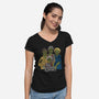The Golden Ghouls-womens v-neck tee-ibyes_illustration