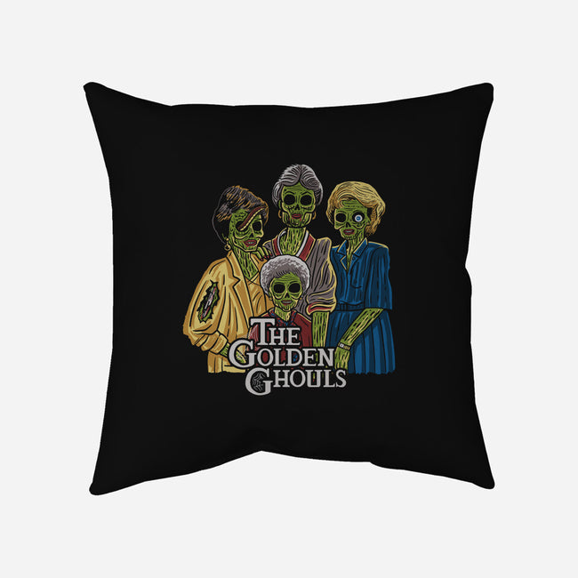 The Golden Ghouls-none removable cover throw pillow-ibyes_illustration