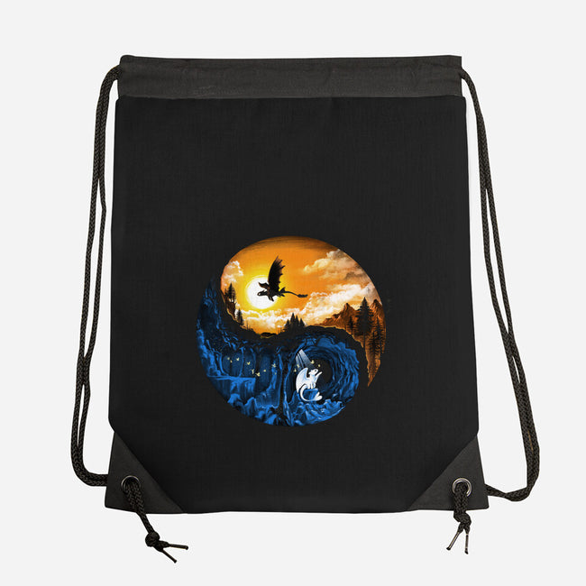 The Hidden World-none drawstring bag-alemaglia