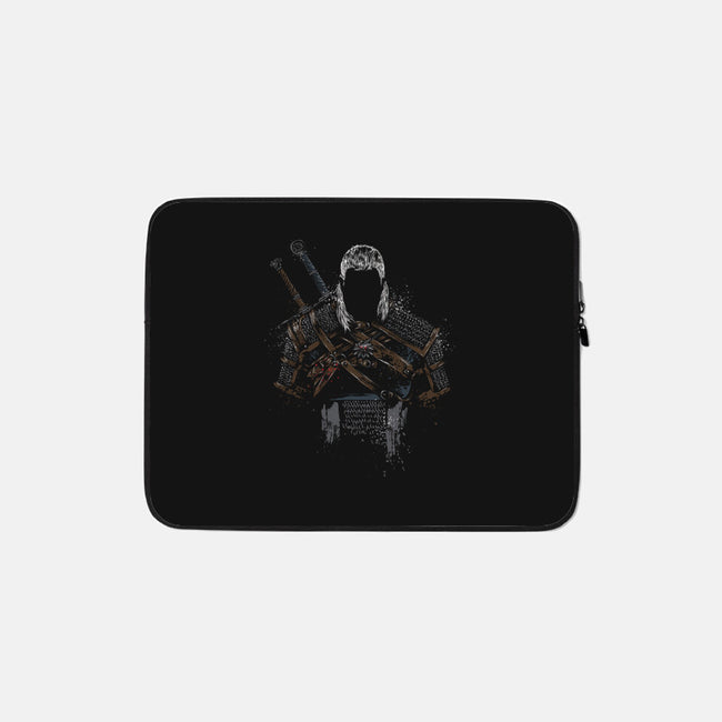 The Hunter of Rivia-none zippered laptop sleeve-DrMonekers