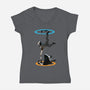 The Infinite Loop-womens v-neck tee-moysche