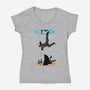 The Infinite Loop-womens v-neck tee-moysche