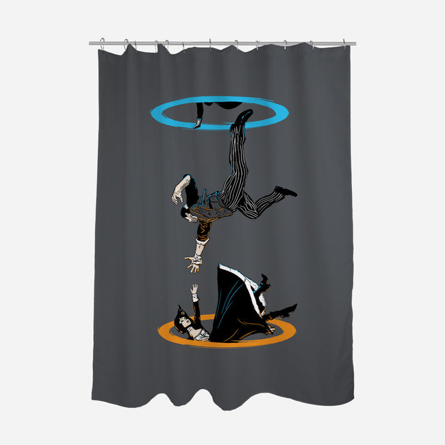 The Infinite Loop-none polyester shower curtain-moysche