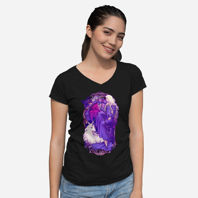 The Last-womens v-neck tee-MeganLara