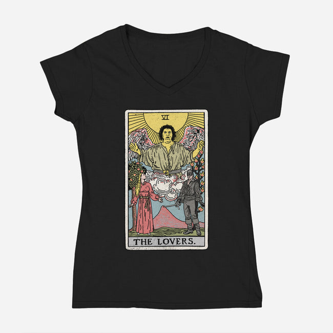 The Lovers-womens v-neck tee-FunTimesTees