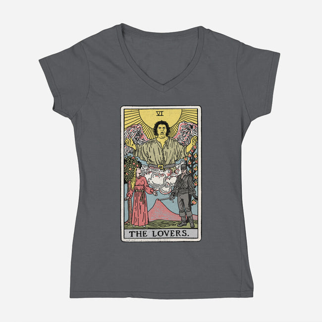 The Lovers-womens v-neck tee-FunTimesTees