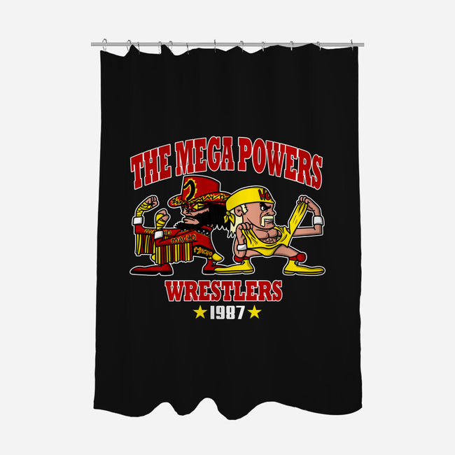 The Mega Powers-none polyester shower curtain-MarianoSan