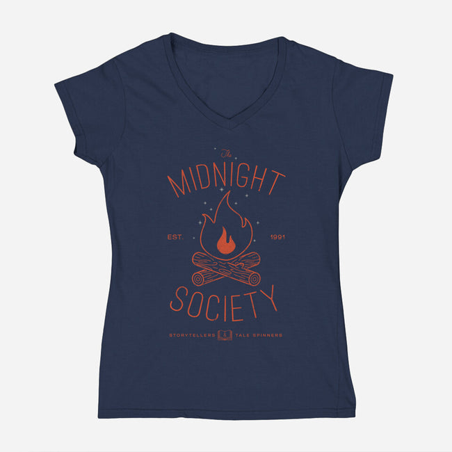 The Midnight Society-womens v-neck tee-mechantfille