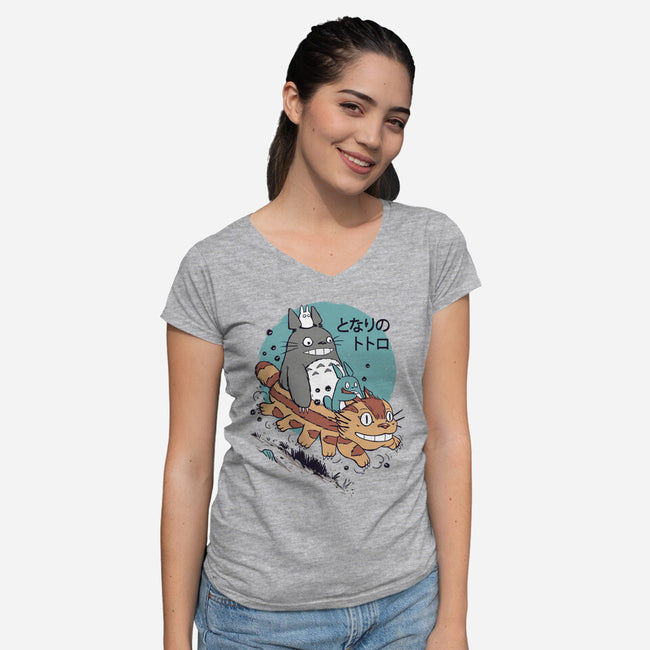 The Neighbors Antics-womens v-neck tee-vp021