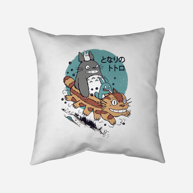 The Neighbors Antics-none removable cover w insert throw pillow-vp021