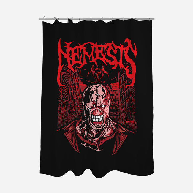 The Nemesis-none polyester shower curtain-draculabyte