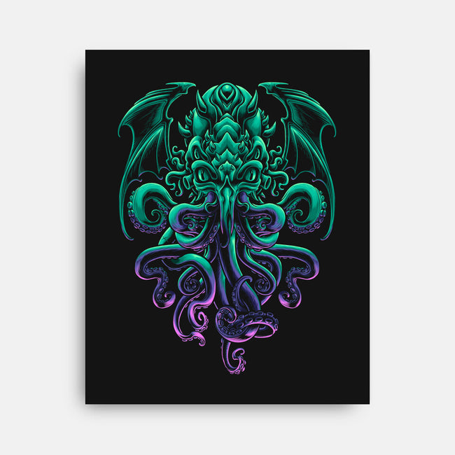 The Old God of R'lyeh-none stretched canvas-Angoes25