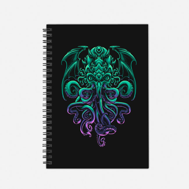 The Old God of R'lyeh-none dot grid notebook-Angoes25