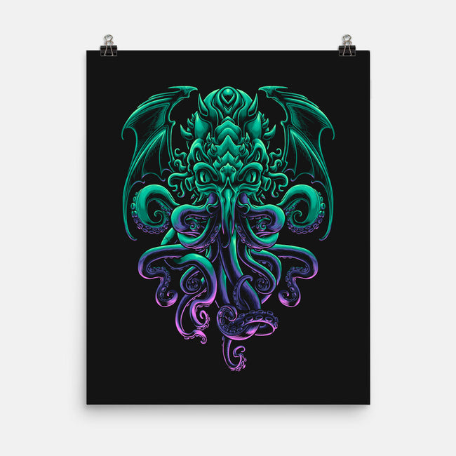 The Old God of R'lyeh-none matte poster-Angoes25