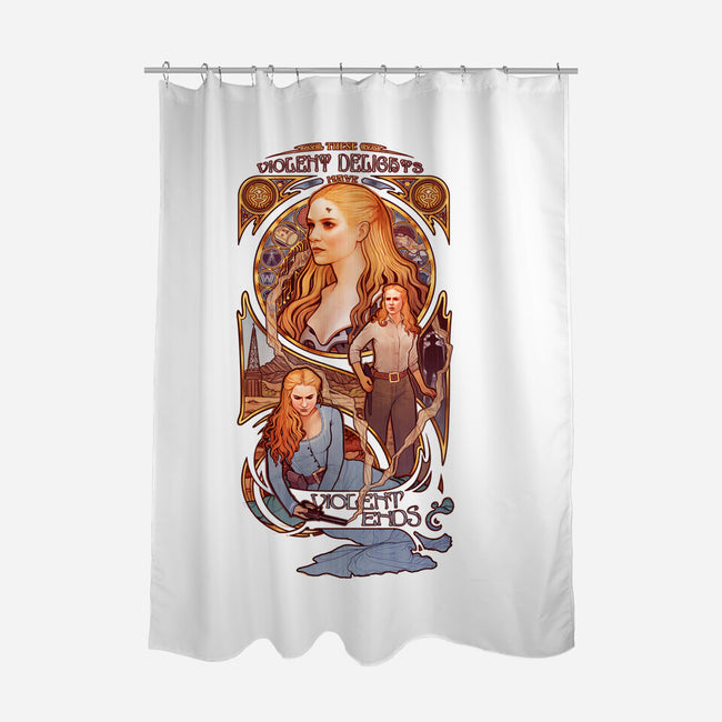 The Original Host-none polyester shower curtain-MeganLara