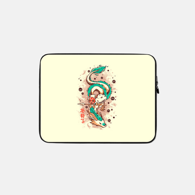 The Princess and the Dragon-none zippered laptop sleeve-ilustrata