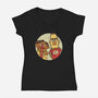 The Puppet Paradox-womens v-neck tee-Wenceslao A Romero