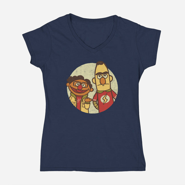 The Puppet Paradox-womens v-neck tee-Wenceslao A Romero