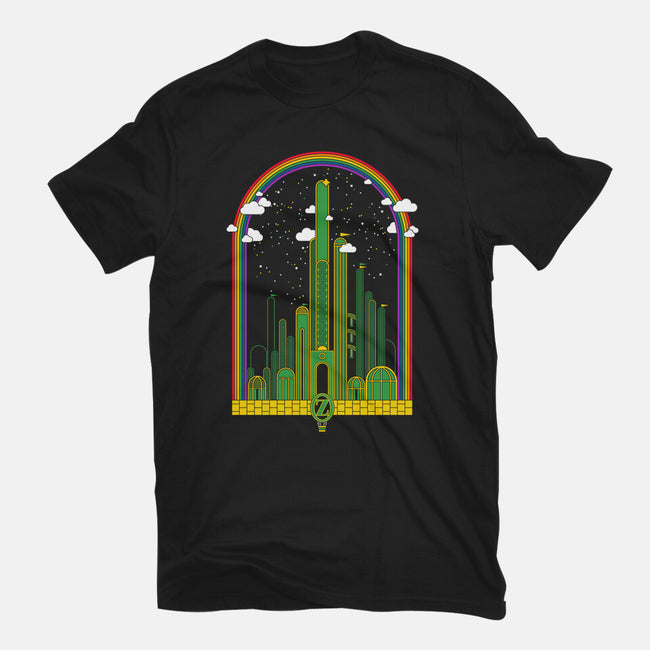 The Rainbow at the End of The Road-unisex basic tee-thom2maro