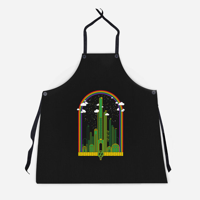 The Rainbow at the End of The Road-unisex kitchen apron-thom2maro