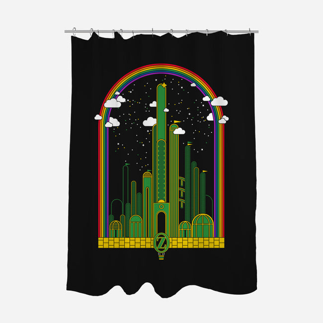 The Rainbow at the End of The Road-none polyester shower curtain-thom2maro