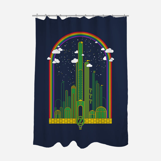 The Rainbow at the End of The Road-none polyester shower curtain-thom2maro