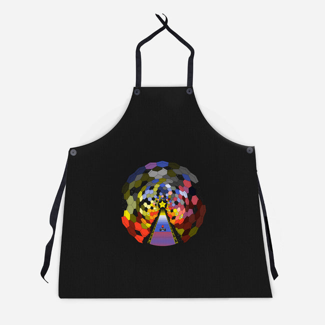 The Rainbow Road-unisex kitchen apron-troeks