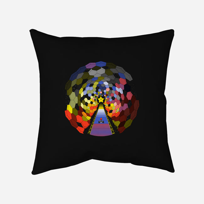 The Rainbow Road-none removable cover throw pillow-troeks