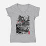 The Rise of the King of Terror-womens v-neck tee-DrMonekers