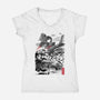 The Rise of the King of Terror-womens v-neck tee-DrMonekers