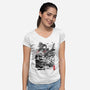 The Rise of the King of Terror-womens v-neck tee-DrMonekers