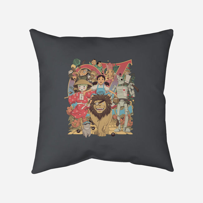 The Road to Oz-none removable cover w insert throw pillow-saqman