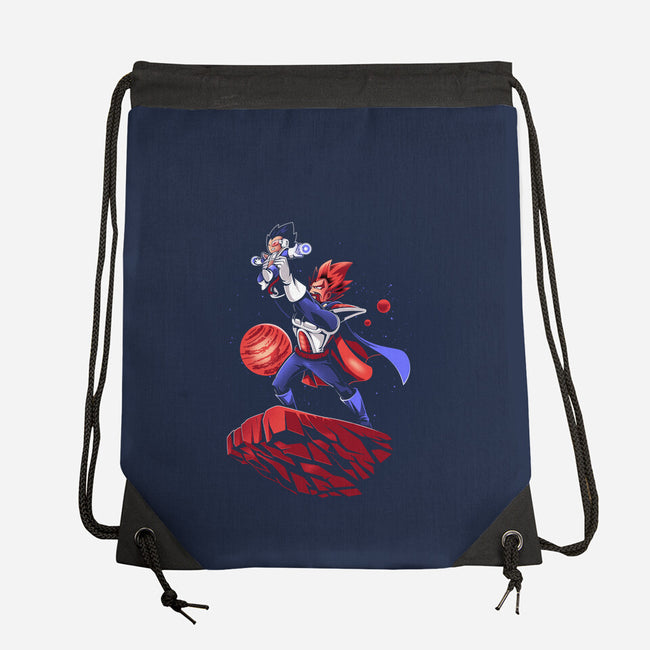 The Saiyan King-none drawstring bag-javiclodo