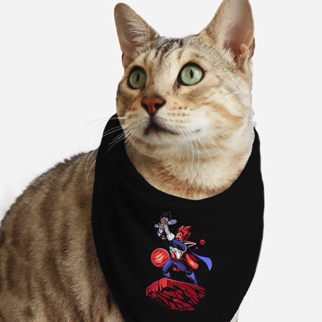 The Saiyan King-cat bandana pet collar-javiclodo