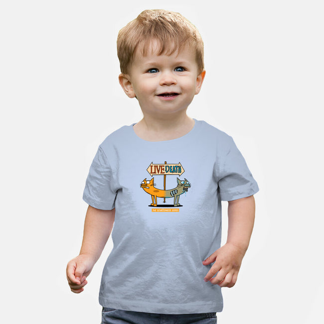 The Schrodinger Series!-baby basic tee-Raffiti