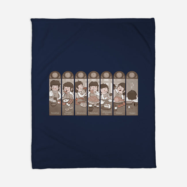 The Seven Daily Meals-none fleece blanket-queenmob